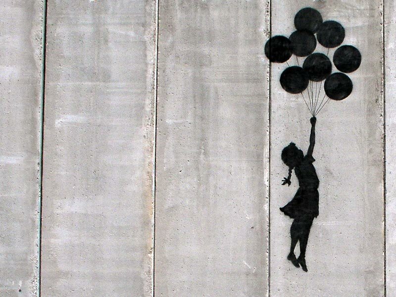balloon wallpaper. alloon girl banksy wallpaper