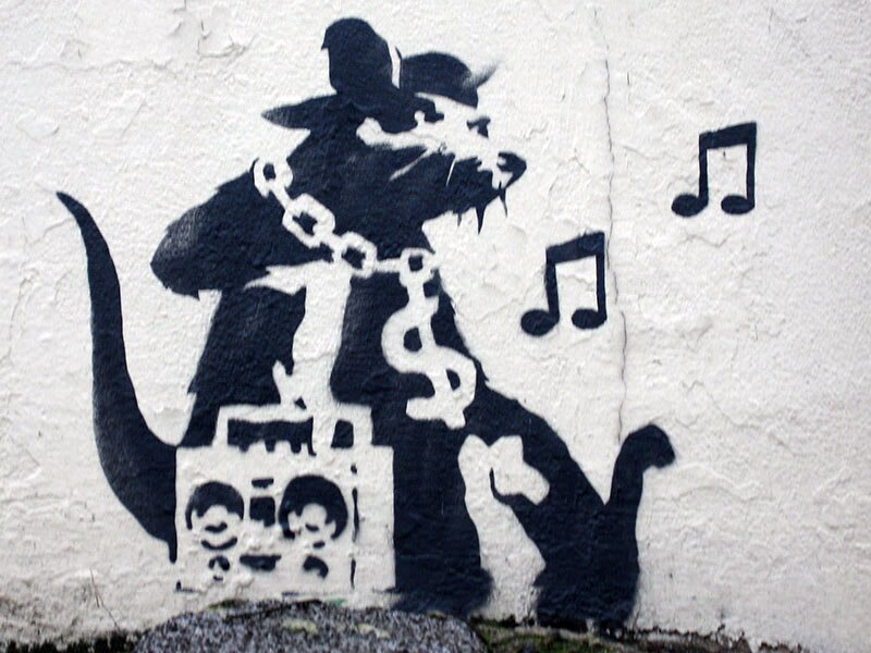 wallpaper music. Music Rat banksy wallpaper