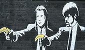 pulp fiction banksy desktop wallpaper
