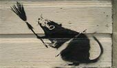 broom rat banksy desktop wallpaper